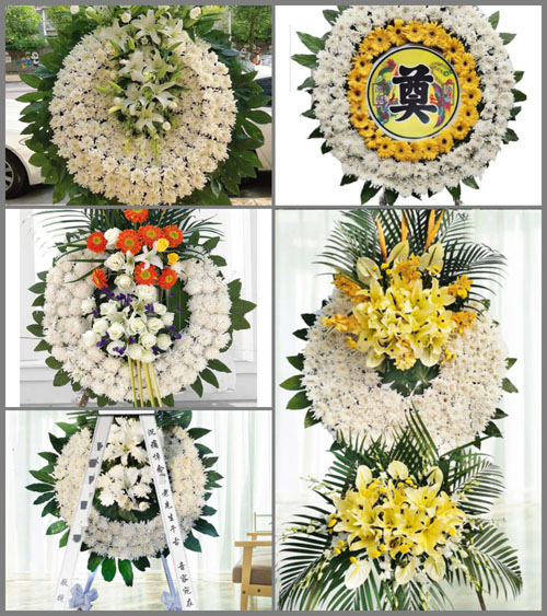 山东青岛莱西市武备镇吴格庄村花圈速递